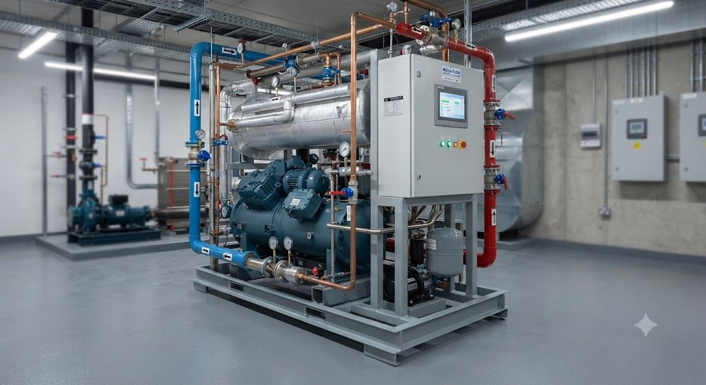 Compact water-cooled chiller engineering