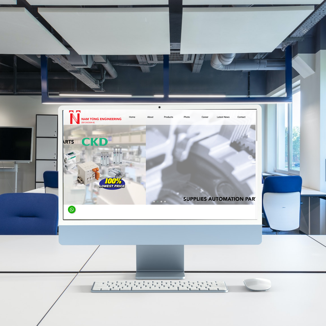 Nam Tong Engineering Website Design & SEO Case Study | Automation Parts & Control Instruments Supplier in Kuala Lumpur