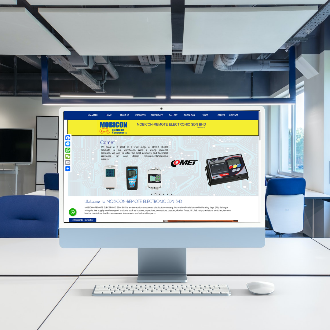 MOBICON-REMOTE ELECTRONIC SDN BHD Website Design & SEO Case Study | Automation Parts & Control Instruments Supplier in Kuala Lumpur