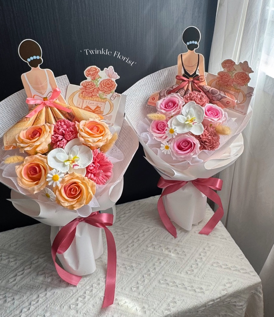 Mothers Day Money Bouquet  |  Soap Flowers Mothers Day Bouquet