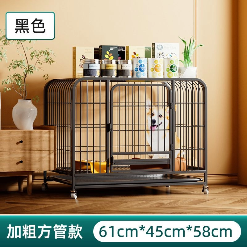 PREMIUM Pet Cage Bold Metal Large Dog Cage Kennel Crate Stainless Steel With 4 Wheels 狗狗笼子 狗笼子带轮子 宠物大笼子
