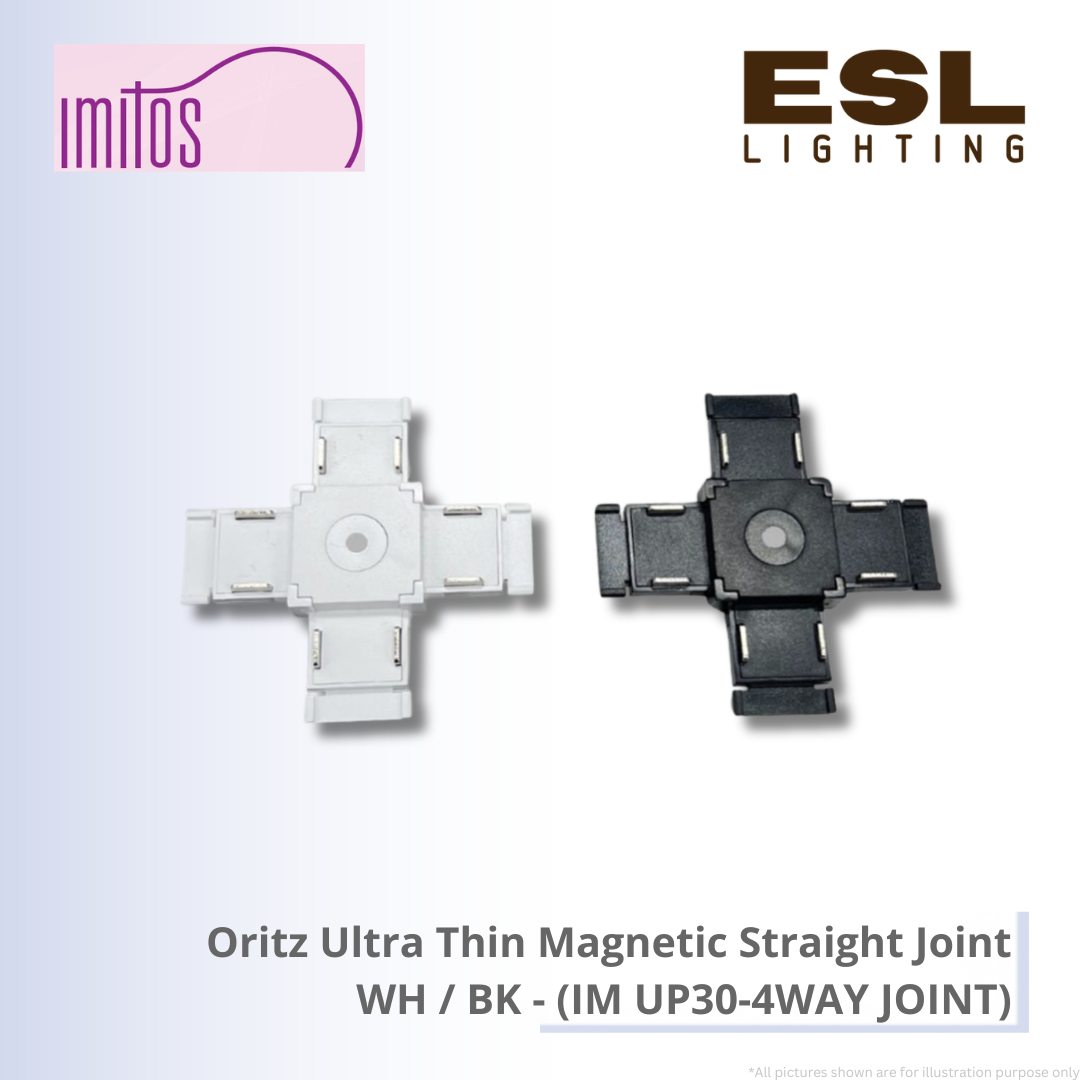 IMITOS Oritz Ultra Thin Magnetic Straight Joint WH / BK - IM UP30-4WAY JOINT