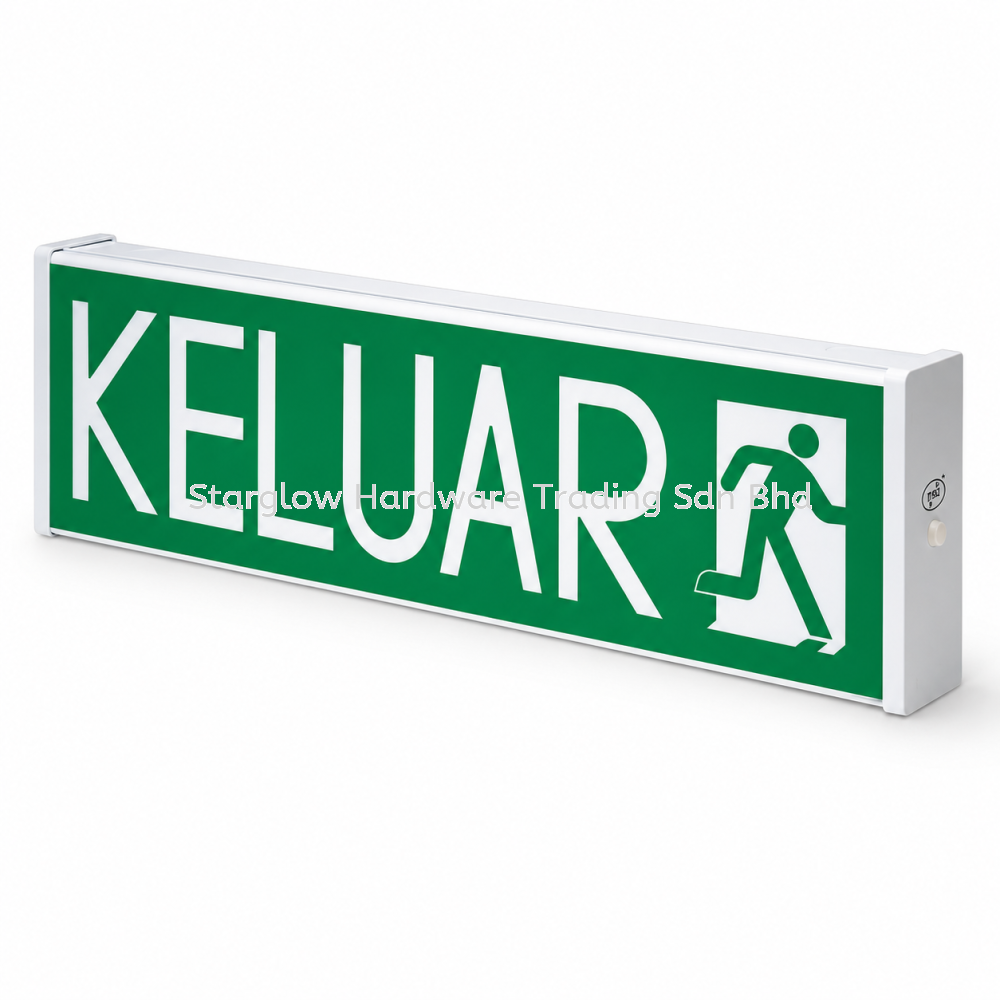LED Keluar Exit Sign Fitting (Green)