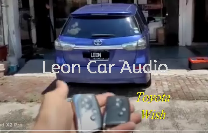 toyota wish PKE fully Keyless intelligent smart alarm system with Push start button and engine auto start