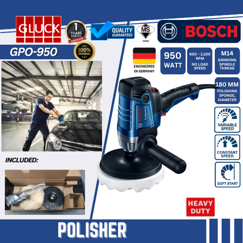 GPO950 BOSCH POLISHER GPO 950 POLISHER UNTUK POLISH KERETA