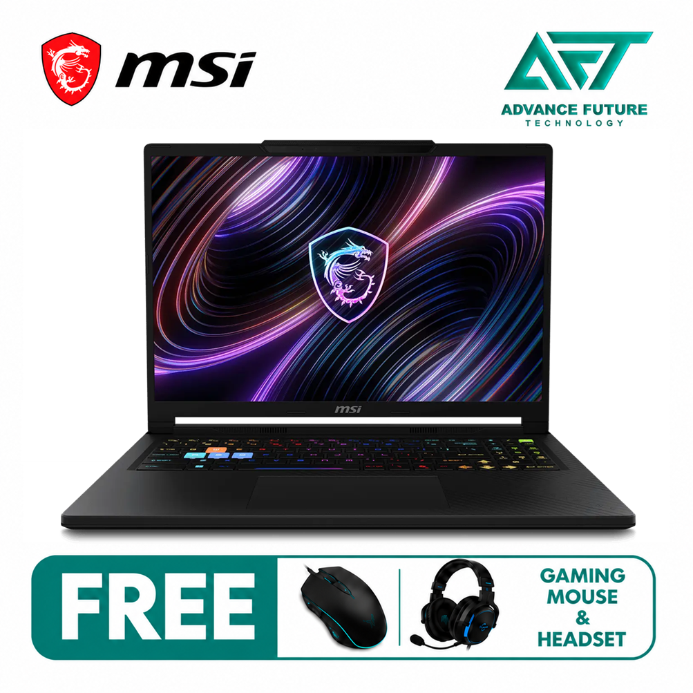 MSI Raider A16 HX B8WH-026MY 16'' QHD+ 240Hz Gaming Laptop Core Black ( AMD Ryzen 9 8940HX, 16GB, 1TB SSD, RTX5070Ti, W11 )