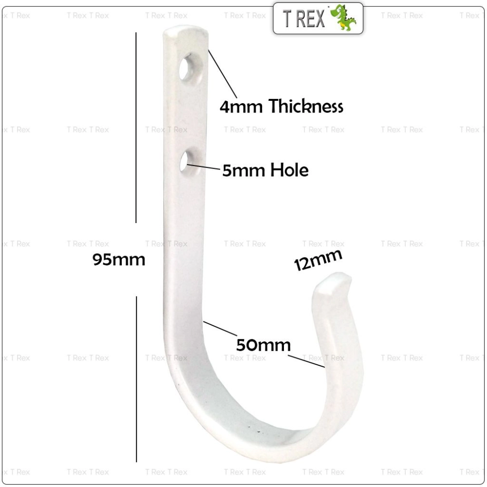 T Rex Heavy Duty Wall Mount J Hook Holder