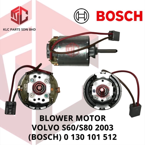 BLOWER MOTOR VOLVO S60/S80/XC90 2003 (T) W/O WHEEL (BOSCH) 0 130 101 512