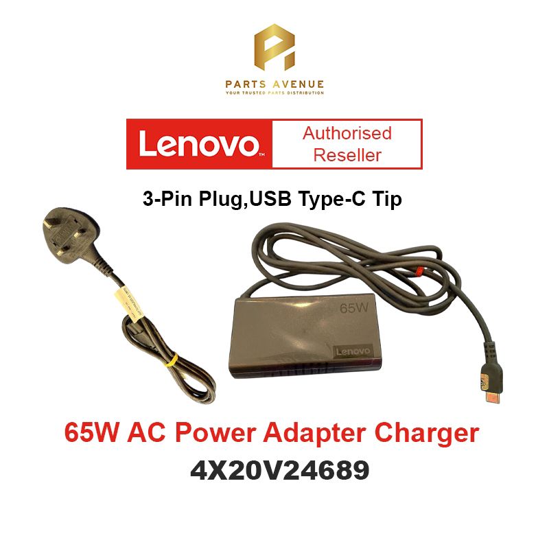Lenovo ThinkPad 65W Slim AC Adapter (USB Type-C) - Malaysia（4X20V24689）