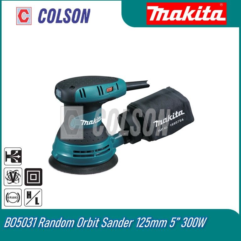 MAKITA BO5031 Random Orbit Sander 125mm 5” 300W