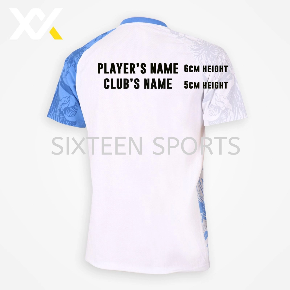 SHIRT+1 ROW PLAYER'S NAME+1 ROW CLUB'S NAME