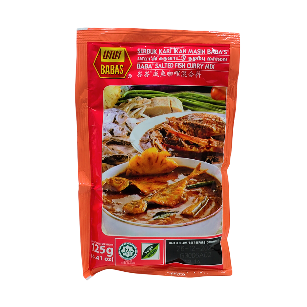 Babas Serbuk Kari Ikan Masin / Salted Fish Curry Mix 125g