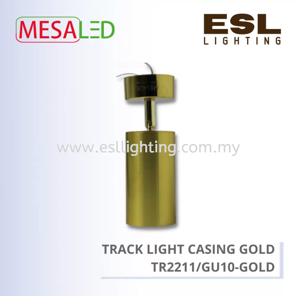 MESALED TRACK LIGHT CASING GOLD GU10 - TR2211/GU10-GOLD