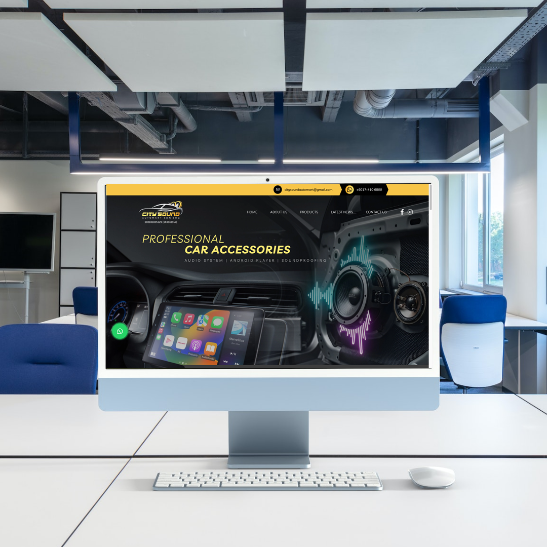 Car Audio & Accessories Specialist Web Design | SEO | Digital Marketing | Selangor