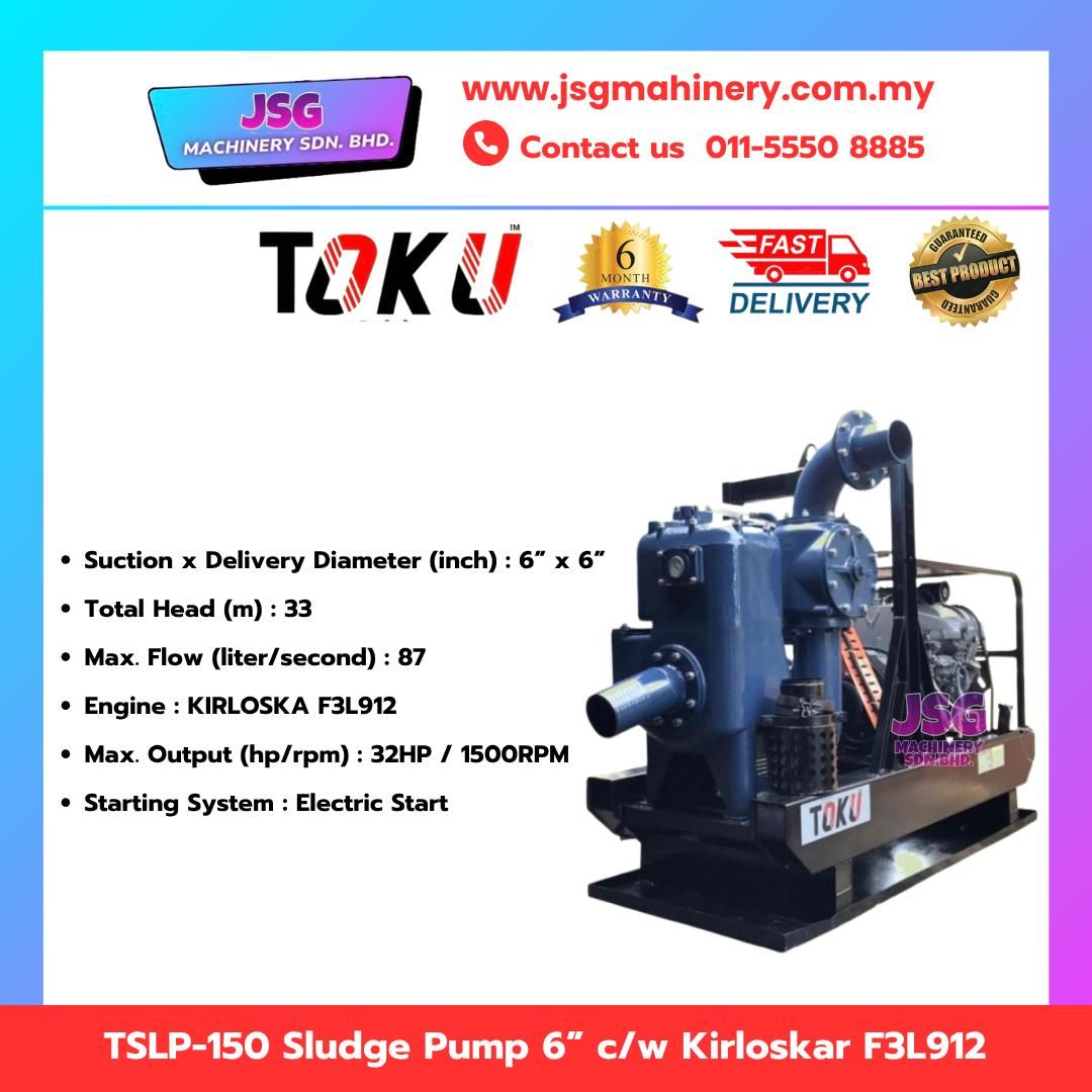 TOKU TSLP-150 Sludge Pump c/w Kirloskar F3L912