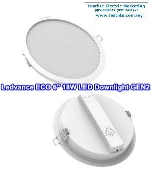 Ledvance (Osram) ECO 6" 18W Rd 6500K LED Downlight GEN2