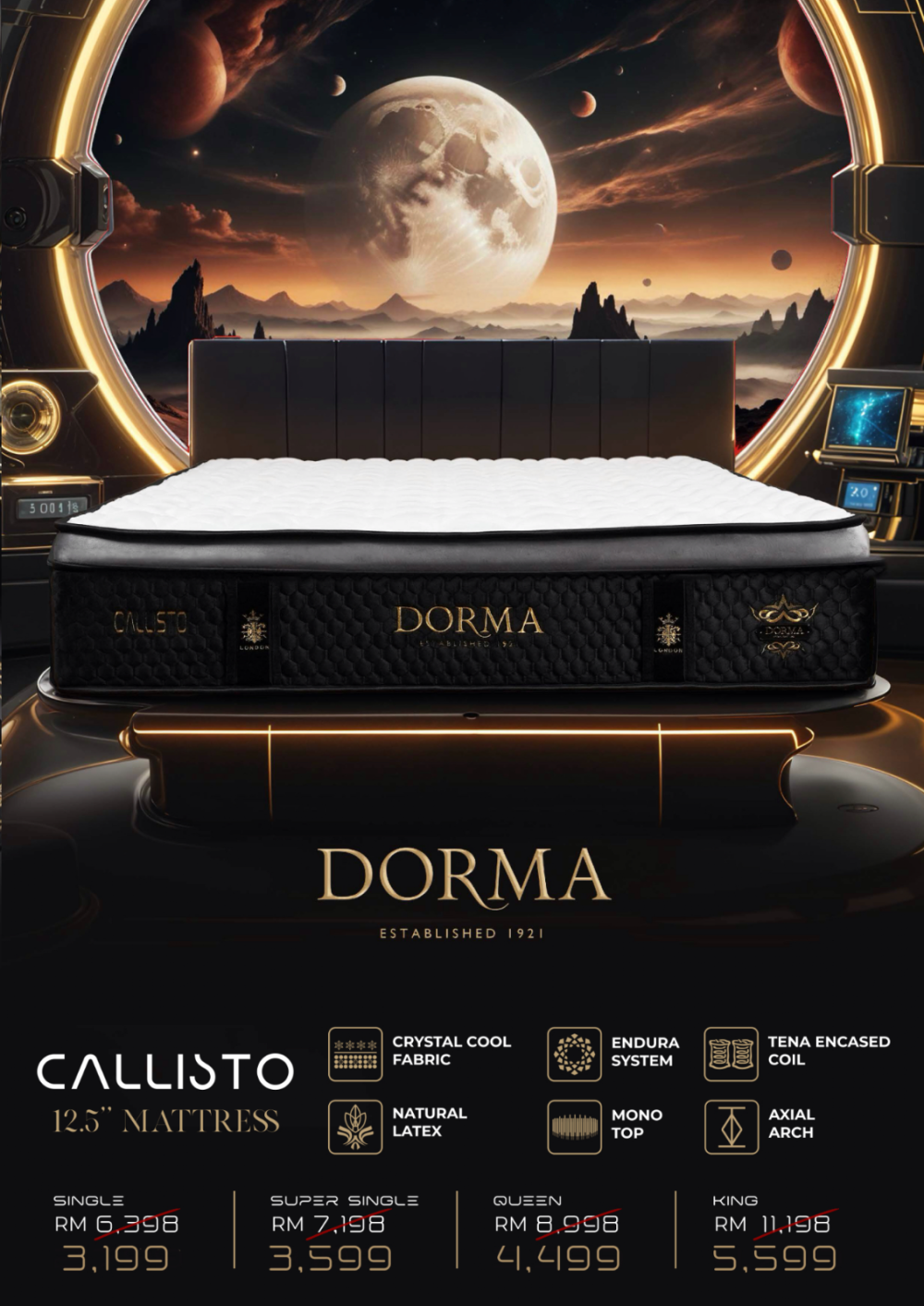 Dorma Callisto – Essential Support, Premium Feel