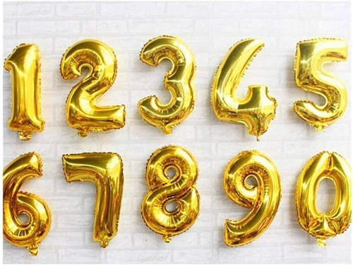 16inch Foil Balloon Number 0 - Gold (FB-16-0G)