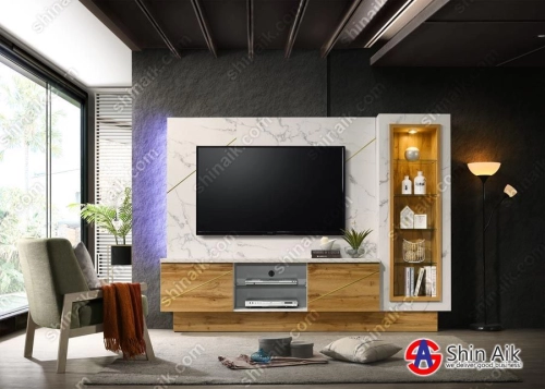 TV1682 6FT WALL TV MOUNTED CABINET Living Room TV Cabinet Johor