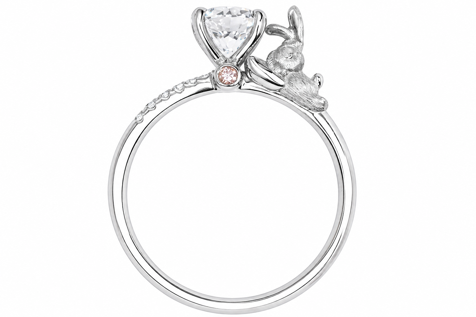 Roman & Co庐 Rosabelle Bunny Engagement Ring