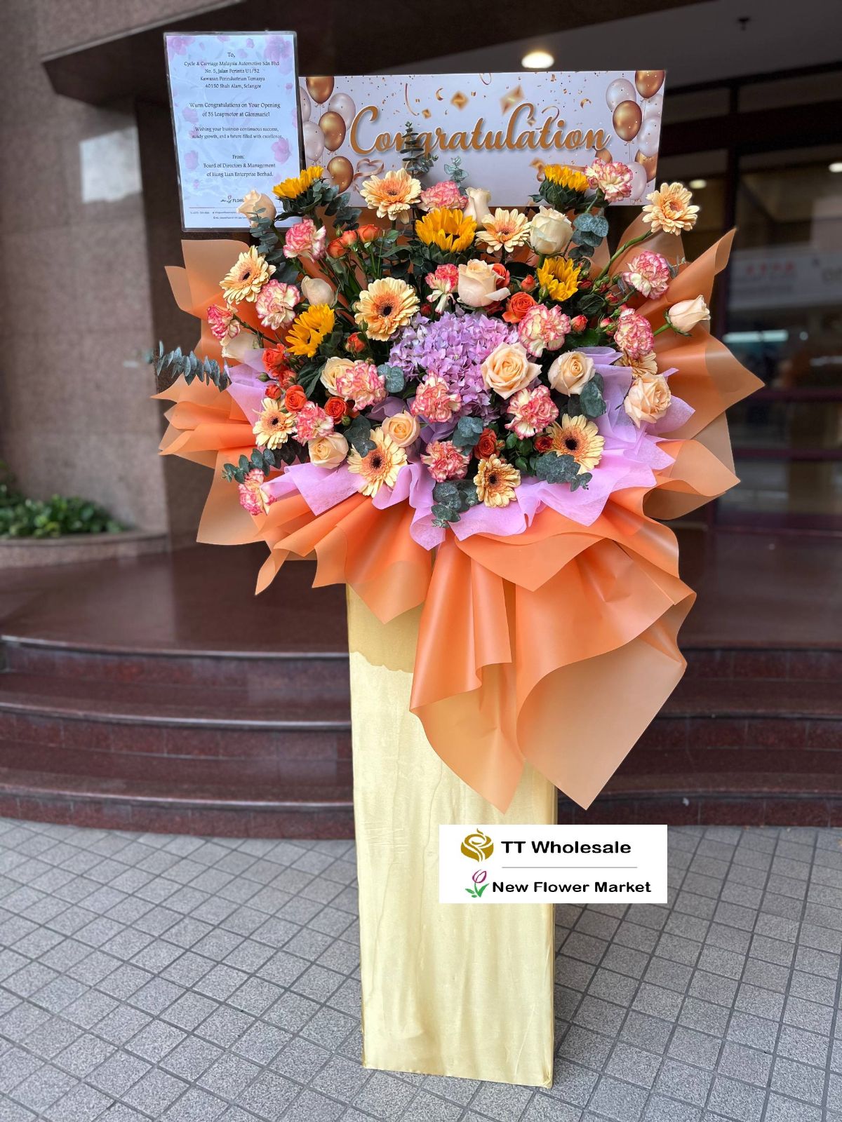 Grand Opening Flower Stand | Fresh Blooms & Same-Day Delivery (G018)
