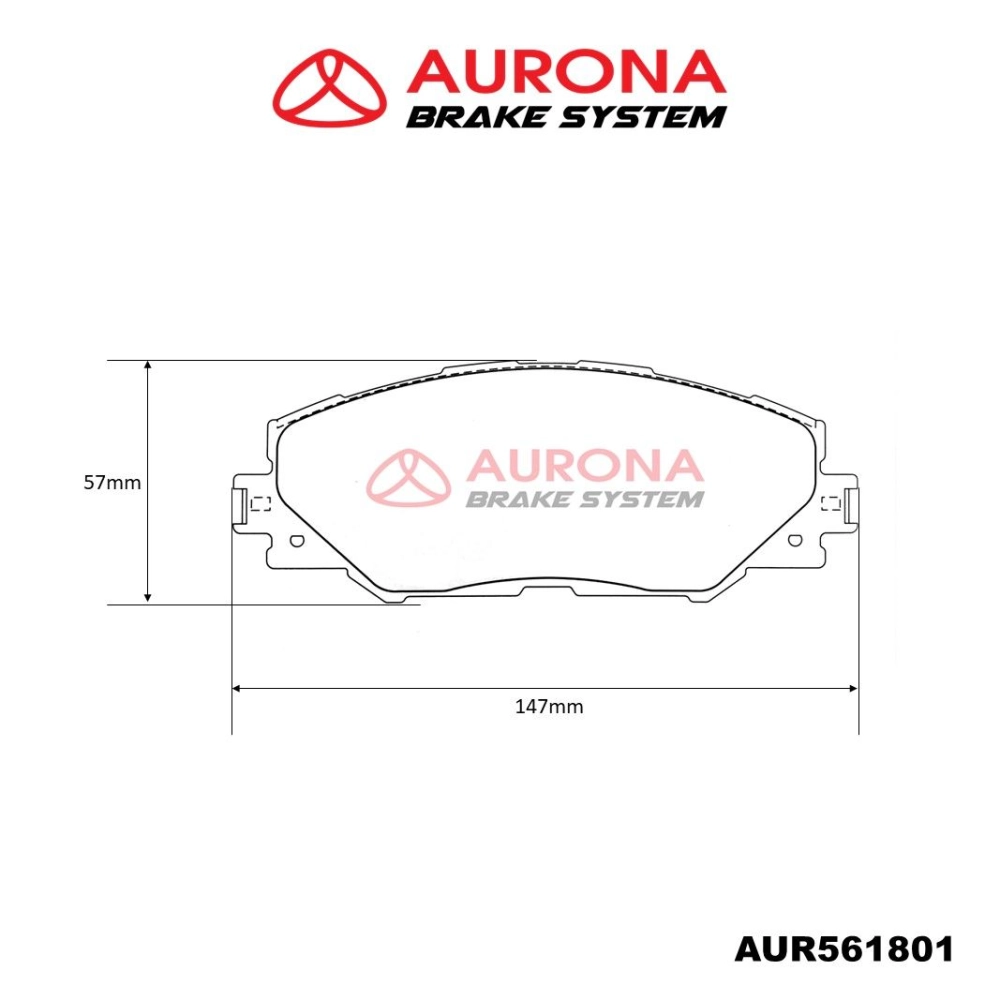 Aurona Brake Pad AUR561801 Front Harrier RAV4 Vanguard