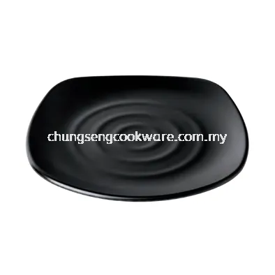 Hoover Melamine Square Plate Black