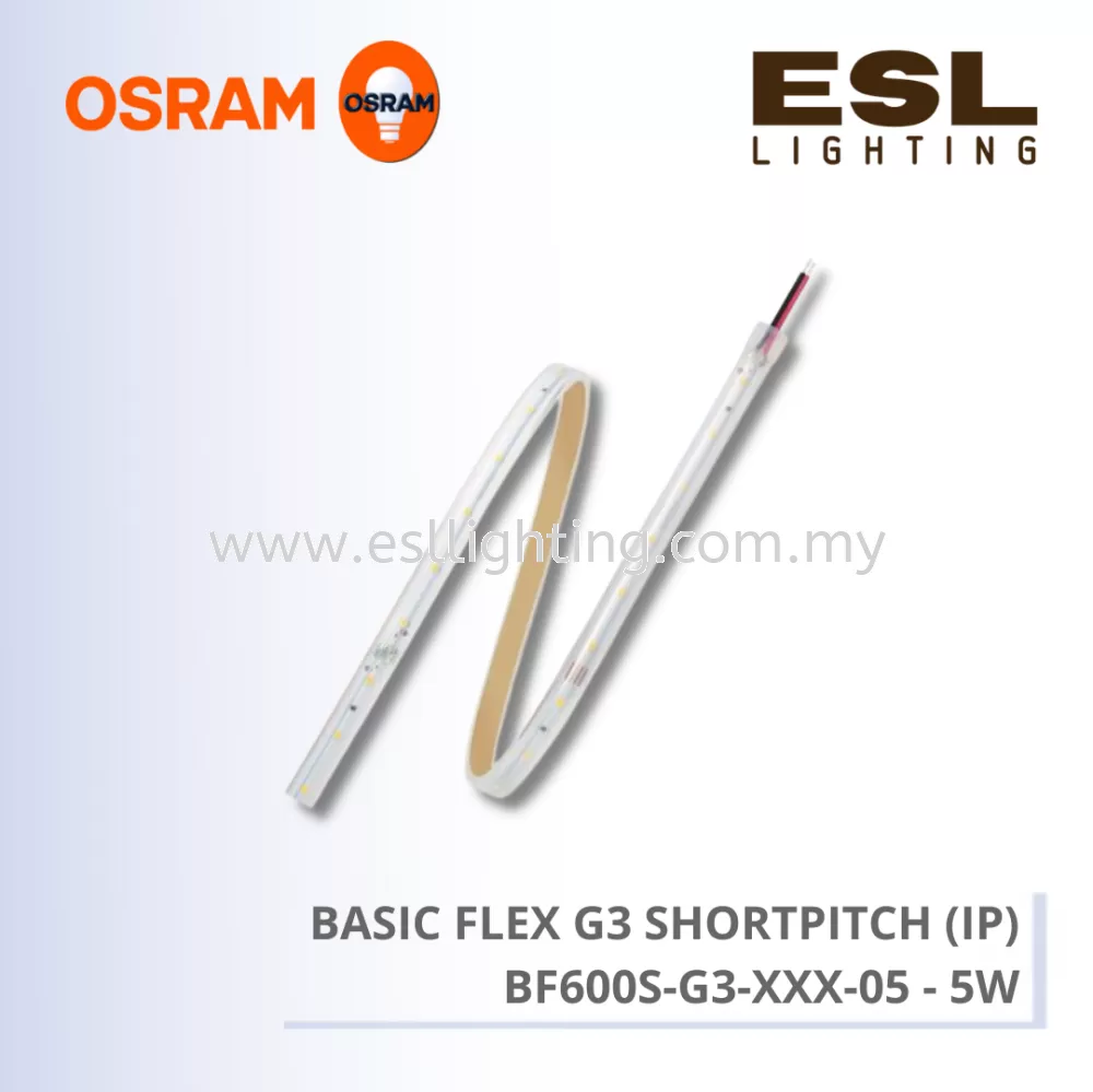 OSRAM BASIC FLEX G3 SHORTPITCH (IP) 24V 5W per meter (23W) - BF600S-G3-XXX-05