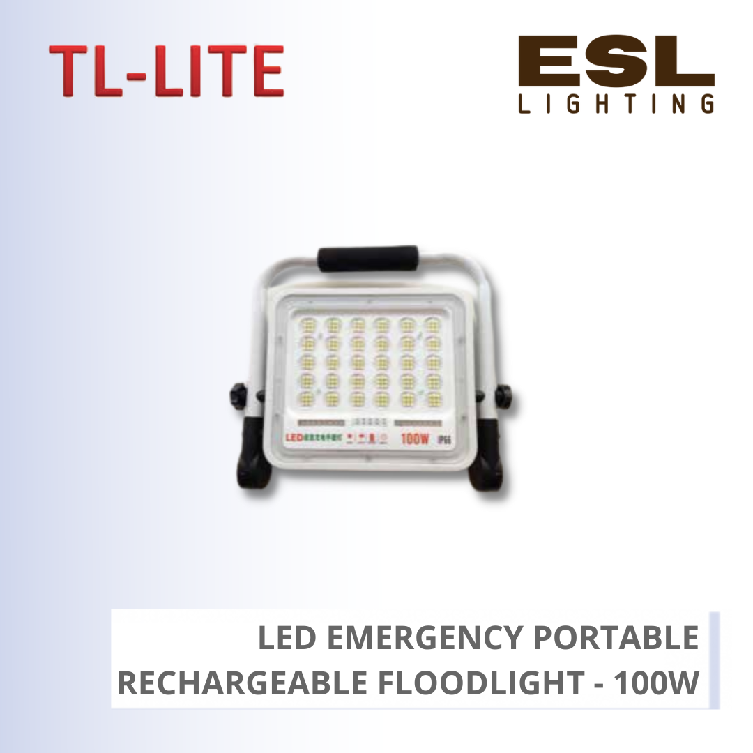 [DISCONTINUE] TL-LITE LED EMERGENCY PORTABLE RECHARGEABLE FLOODLIGHT - 100W