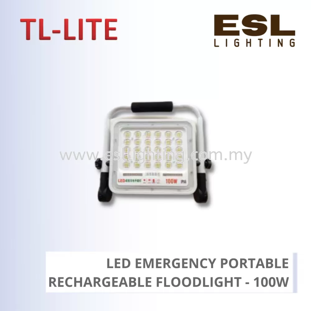 TL-LITE LED EMERGENCY PORTABLE RECHARGEABLE FLOODLIGHT - 100W