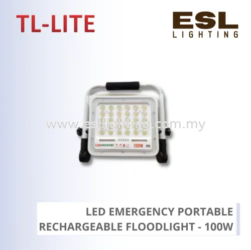 TL-LITE LED EMERGENCY PORTABLE RECHARGEABLE FLOODLIGHT - 100W