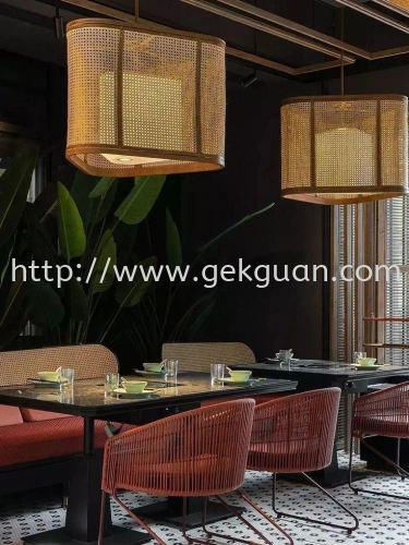 HAN 112 - RATTAN CEILING LAMP