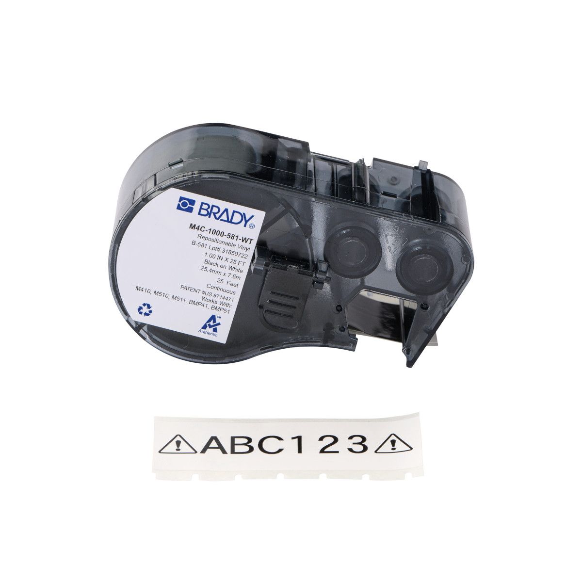 Repositionable Multi-Purpose Vinyl Labels with Ribbon for M4 M5 Printers