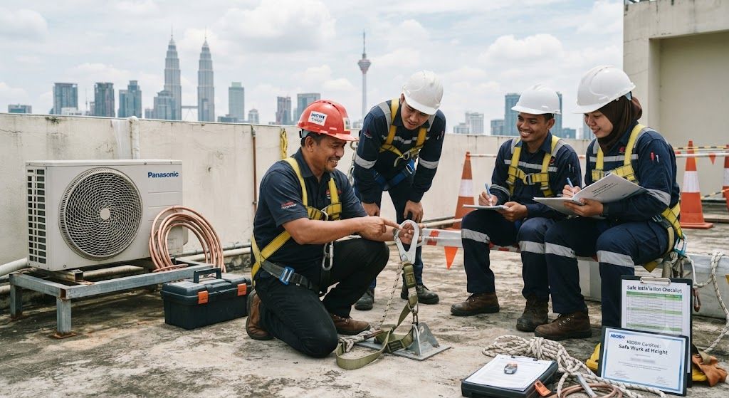 certified HVAC height safety training Malaysia