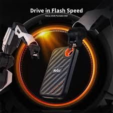 NETAC EXT SDD ZX20 SMALL SIZED 512GB - NVME SSD USB3.2 GEN2, TYPE-C, 20GBPS (NT01ZX20-512G-328L)