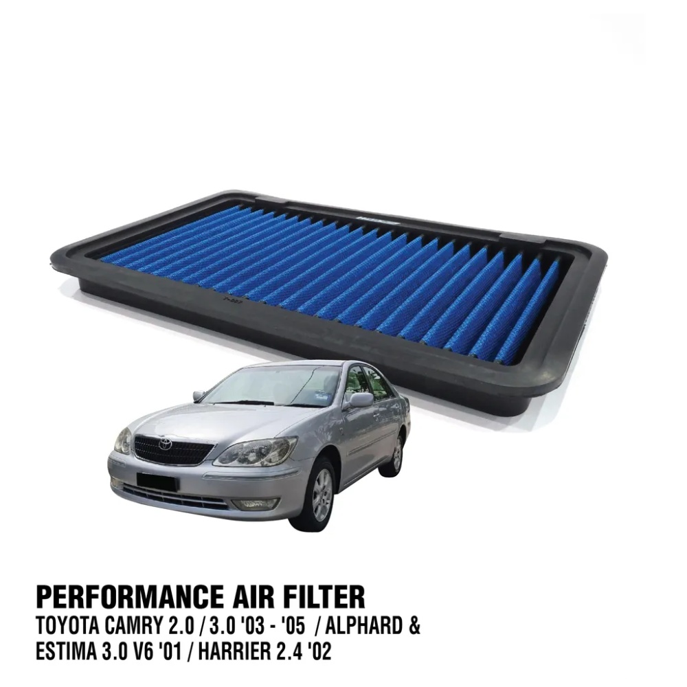 WORKS ENGINEERING Air filter For Toyota Camry ACV30 , Harrier MCU30 , Alphard 3.0 V6 , Estima ACR30 V6 (17801-20040)