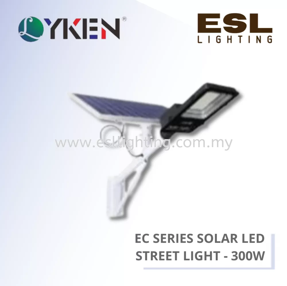 LYKEN EC SERIES SOLAR LED STREET LIGHT 300W - LK-100D-EC 4500lm
