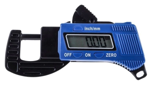 123-0918 - RS PRO Thickness Meter, 0mm - 12mm, ±0.1 mm Accuracy, 0.01 mm Resolution, LCD Display