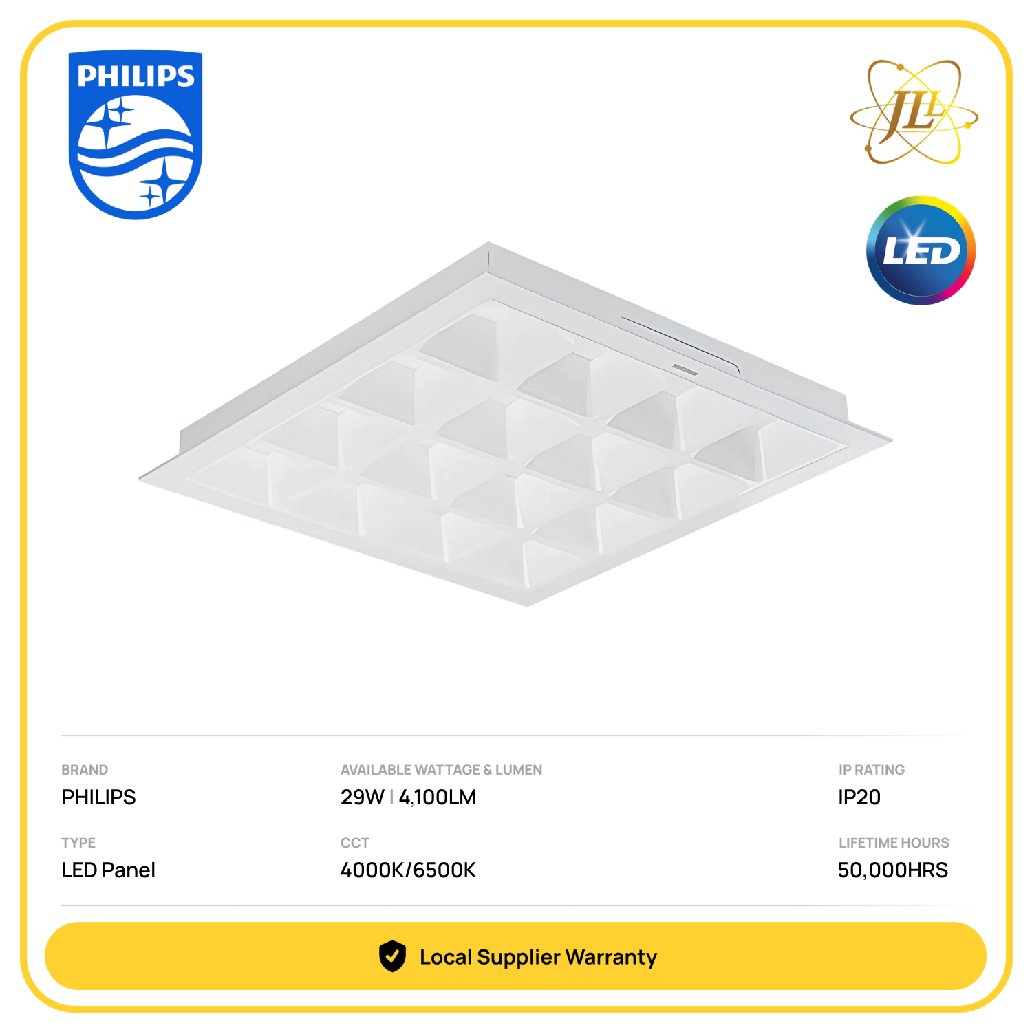 PHILIPS RC650 LED40S865 PSU G4 POWER BALANCE LED RECESSED PANEL 29W 4100LM 50,000HRS IP20 CRI90 [2FEET/4FEET] [4000K/6500K]