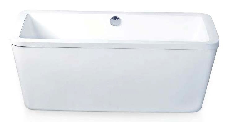 VK-A106 Acrylic Bathtub 1500x700x580mm – Premium White Freestanding Bath by ITTO