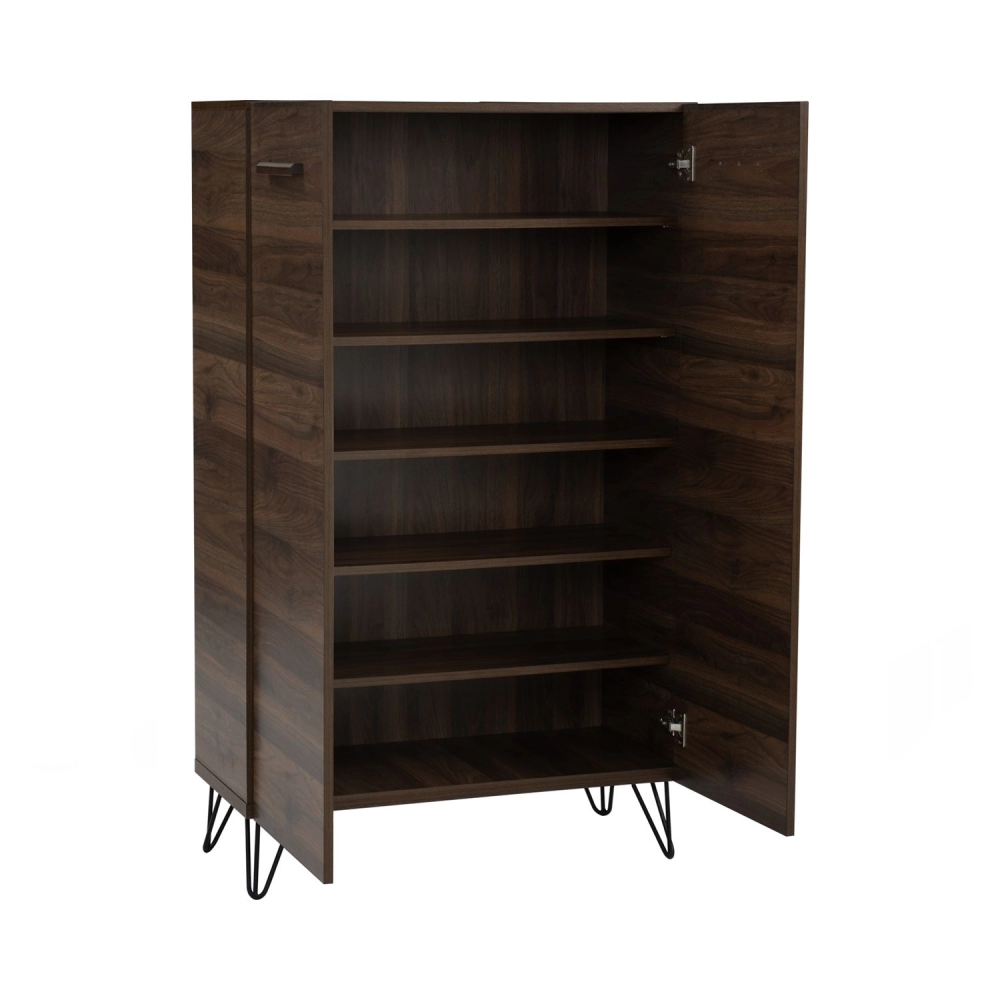 Samos Shoe Cabinet - Walnut