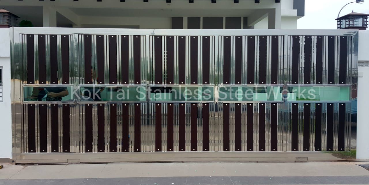 Kok Tai Stainless Steel 304 Door with Glass & High Quality Plank