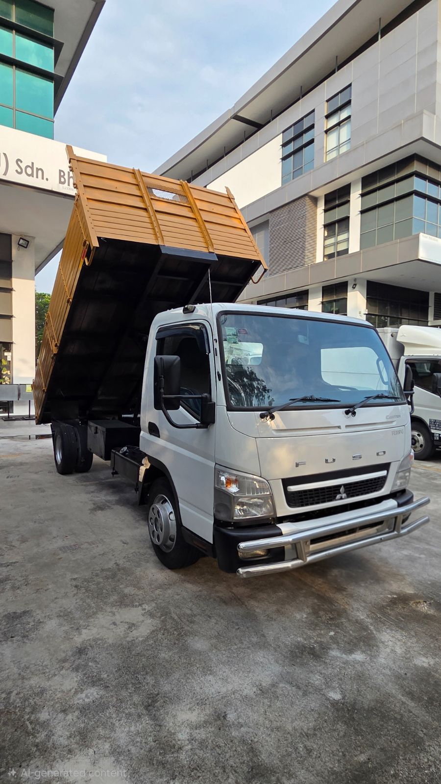 2020 Mitsubishi FUSO Tiper 3ton FE85PG 3908CC Green Engine BDM5000kg - 14.5ft Wooden Tipper Jack lori kayu - Lori Terpakai 二手旧罗里Jack斗