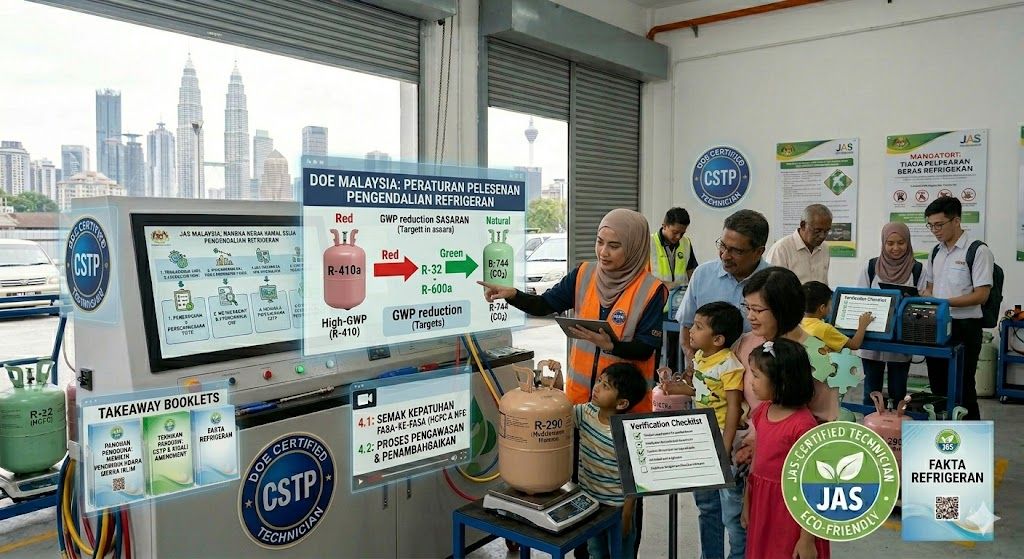refrigerant licensing requirements Malaysia DOE