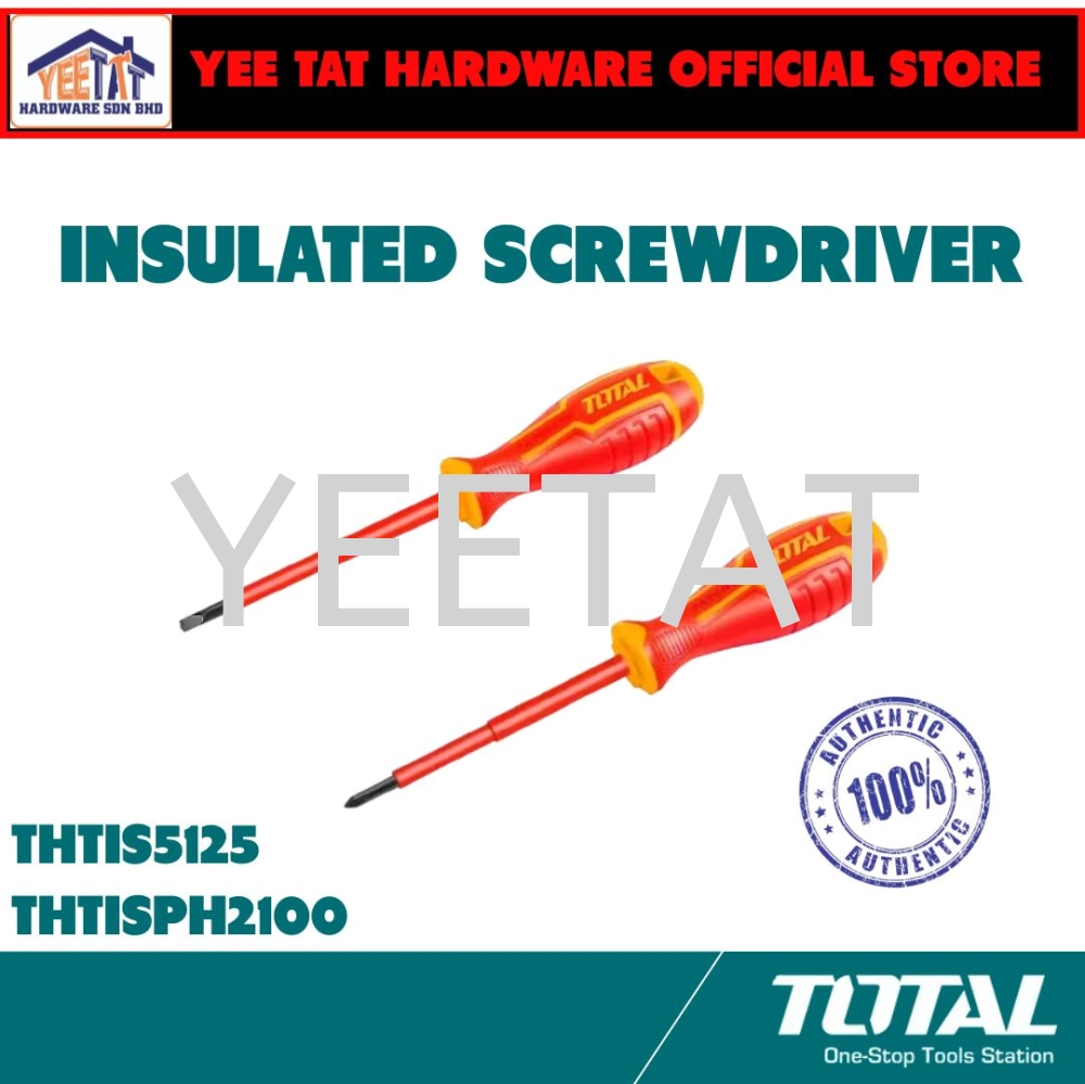 [ TOTAL ] THTISPH2100 THTIS5125 TOTAL INSULATED SCREWDRIVER PH2 SL5.5