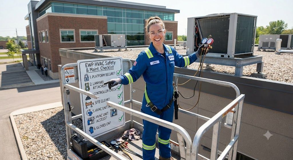 HVAC elevated work platform maintenance checklist