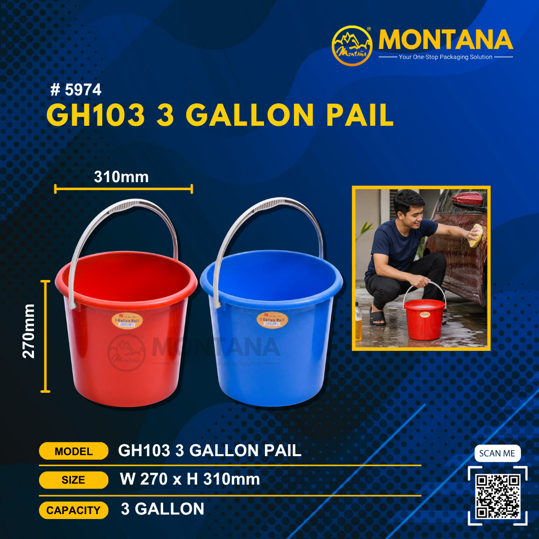 (5974) GH103 3 GALLON PAIL