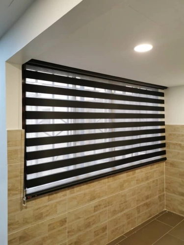 100% Blackout Zebra Blind