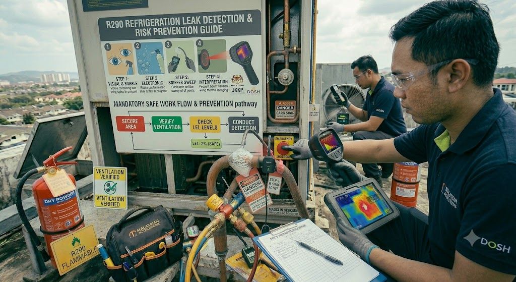 R290 leak detection risk prevention
