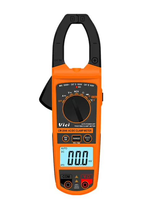 Vici CM-2046 Clamp open 52mm, 1000A AC DC, True RMS, NCV, Temperature tests, Backlight, Clamp lighting function.